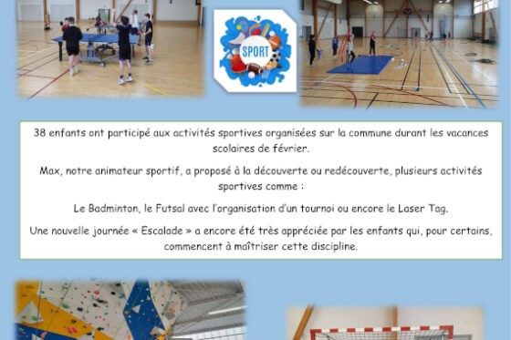 Animations sportives à Guilliers durant les vacances scolaires